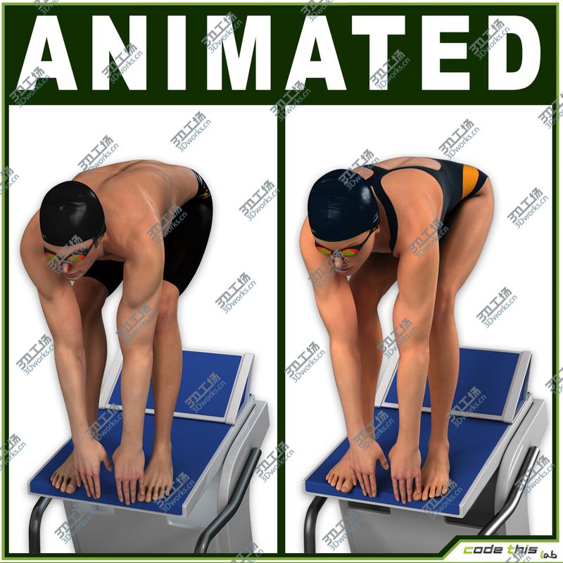 images/goods_img/202104022/Male And Female Swimmer CG 3D model/1.jpg